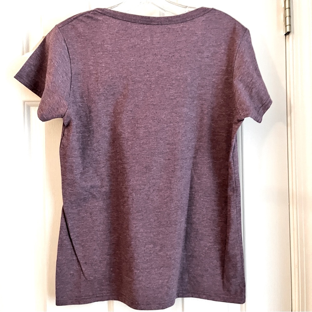 Hamilton I Will Never Be Satisfied Tee Shirt Light Heather Purple Size M - Picture 7 of 9